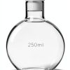 QWORK Glass 250ml Flat Bottom Boiling Flask with 24/40 Joint-2