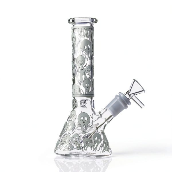 8 inch Heavy Bong Beaker + 14mm Bowl USA – Thick Glass, Stable Design-1