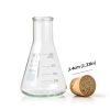 Glass Erlenmeyer Flask Set Young4us 3‑Size Borosilicate with Stoppers-1