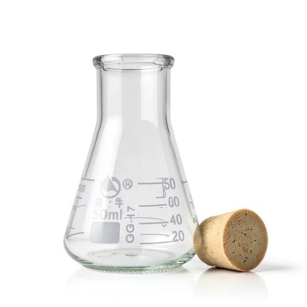 Glass Erlenmeyer Flask Set Young4us 3‑Size Borosilicate with Stoppers-3