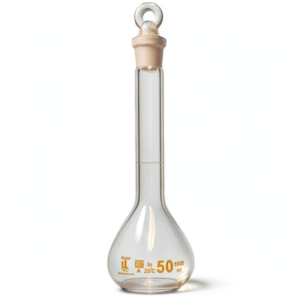 50ml Volumetric Flask Karter Scientific A-Grade Borosilicate Glass-1