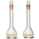 50ml Volumetric Flask Karter Scientific A-Grade Borosilicate Glass-0