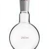 QWORK Glass 250ml Flat Bottom Boiling Flask with 24/40 Joint-0