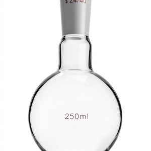 QWORK Glass 250ml Flat Bottom Boiling Flask with 24/40 Joint-0
