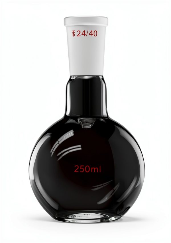 QWORK Glass 250ml Flat Bottom Boiling Flask with 24/40 Joint-1