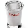 QWORK Glass 250ml Flat Bottom Boiling Flask with 24/40 Joint-4