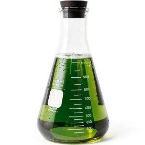 Corning Pyrex 1000ml Erlenmeyer Flask with Rubber Stopper 4980-1L-0
