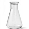 QWORK Erlenmeyer Flask 3 Pack Clear Scale Plastic 50ml 100ml 500ml-5