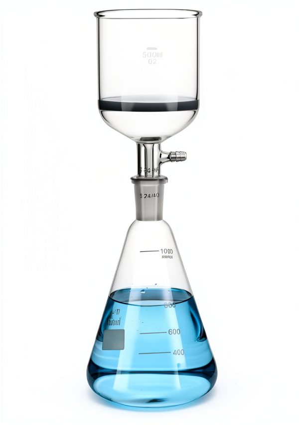 Borosilicate Glass 500ml Buchner Funnel QWORK 24/40 Joint Flask-6